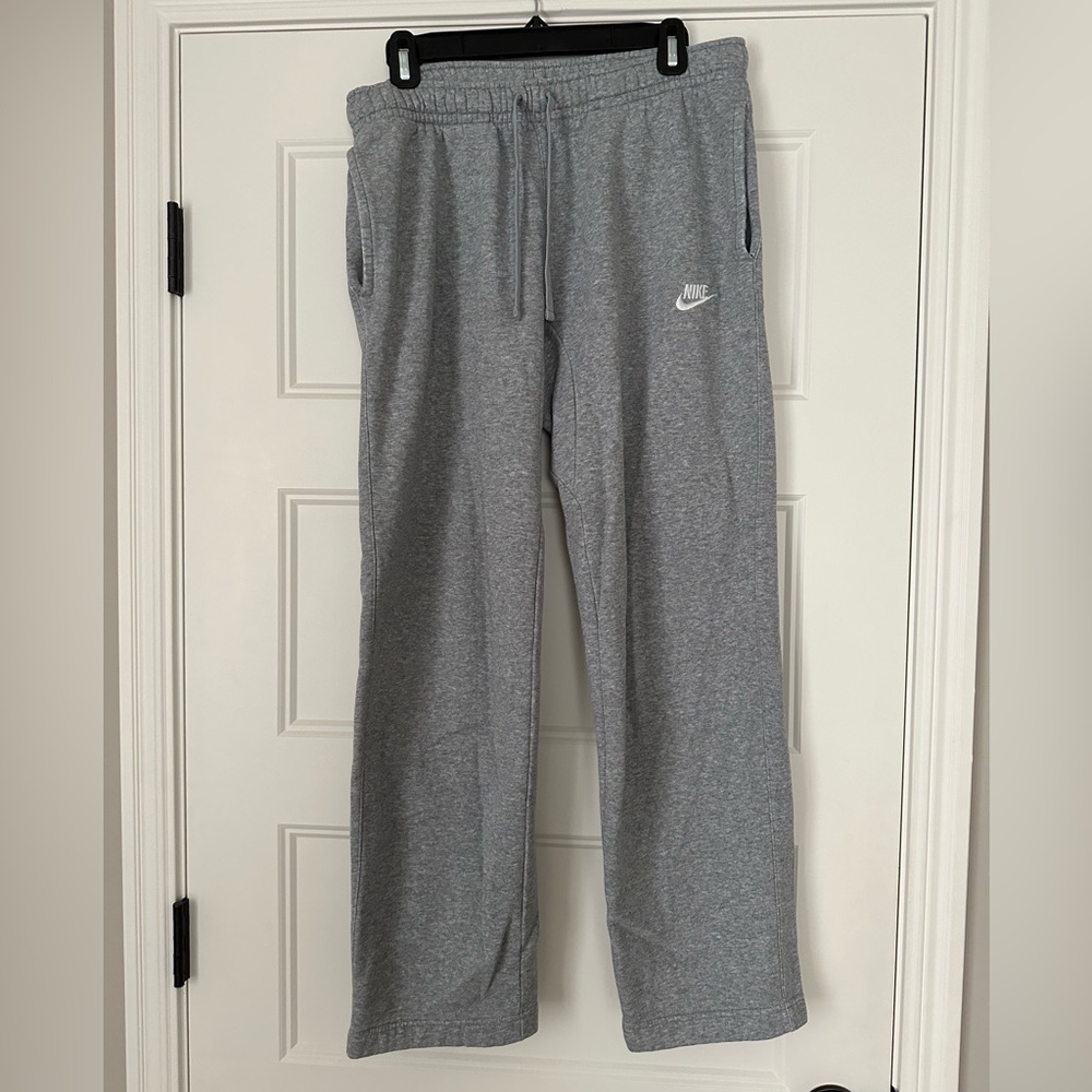 Gray Open-Leg Nike Sweatpants